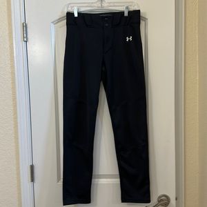 Black baseball pants.